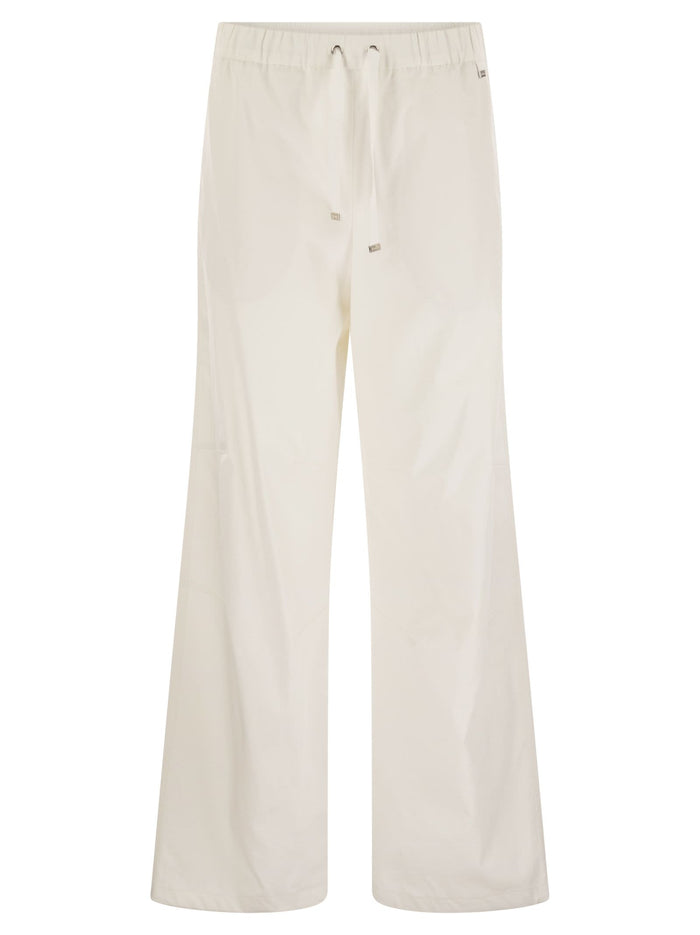 Herno Resort Cotton Trousers With Drawstring