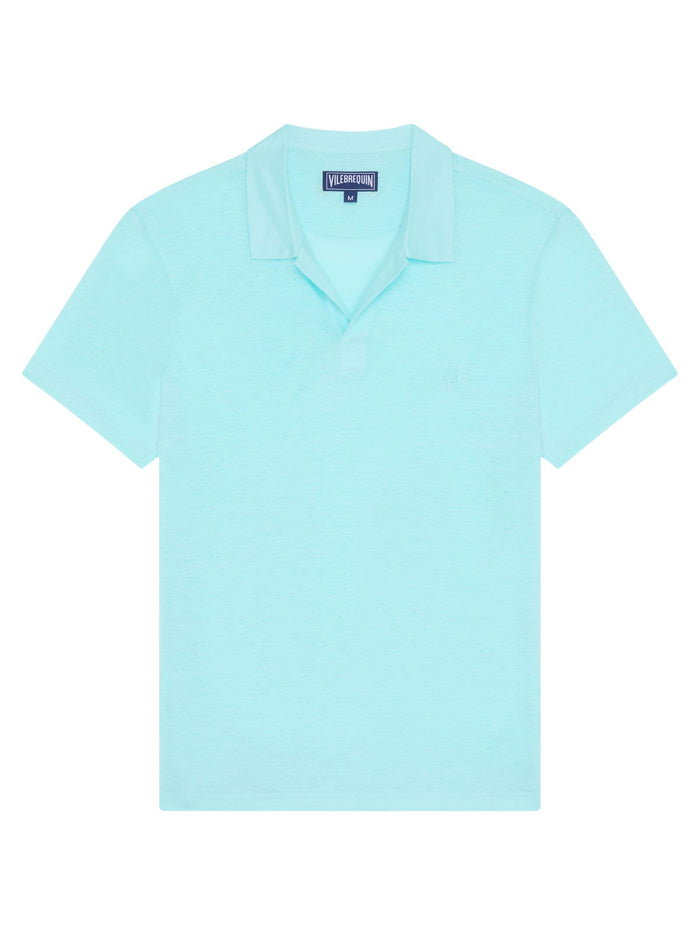 Vilebrequin Short-Sleeved Linen Polo Shirt