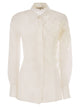 Antonelli Firenze Silk Shirt With Floral Appliqué