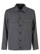 Peserico Lightweight Linen And Wool Blend Jacket With Patch Pockets