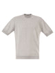 Pt Torino Cotton Knit T-Shirt With Ribbed Finishes
