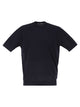 Pt Torino Cotton Knit T-Shirt With Ribbed Finishes