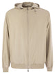 Fedeli Reversible Bomber Jacket With Hood In Cashmere Flannel And Airstop