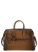 Santoni Leather Holdall With Shaded Finish