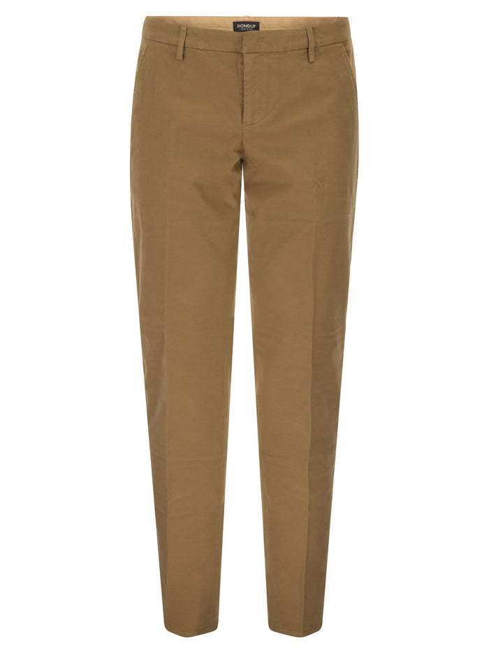 Dondup Spiritissimo - Regular Chino Trousers In Gabardine