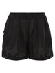 Maurizio Mykonos Linen Shorts With Embroidery And Elasticated Waistband