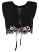 Maurizio Mykonos Lightweight Linen Top With Broderie Anglaise Hem And Lace-Up Back