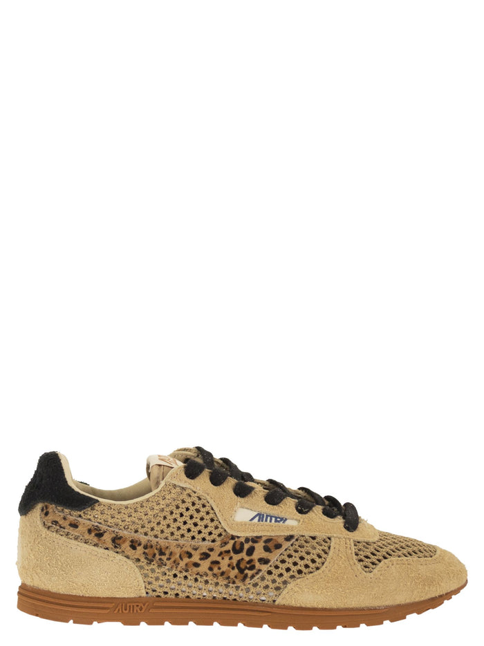 Autry Windspin - Suede And Mesh Trainers
