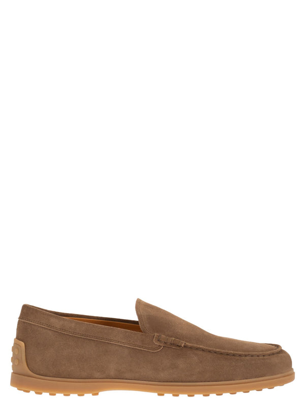 Tod's Suede Leather Slipper Moccasin