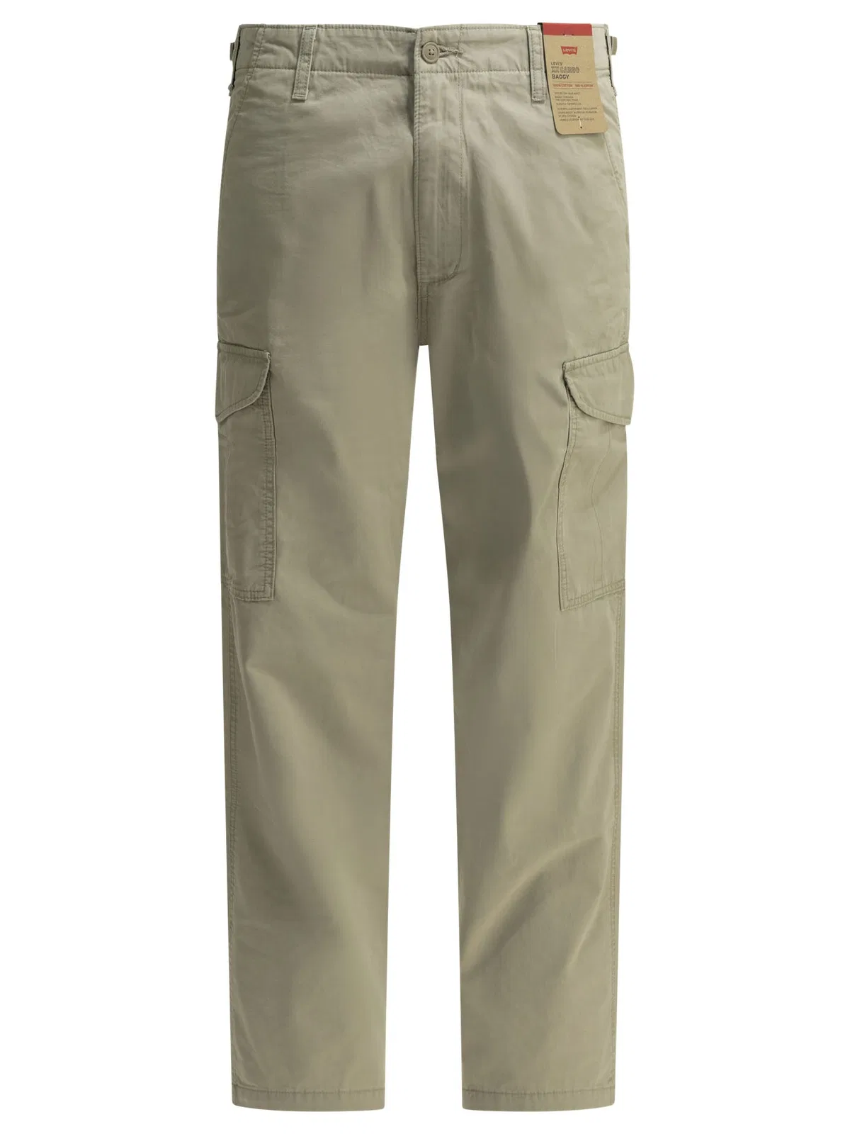 Xx Baggy Cargo Beige Cotton Pants