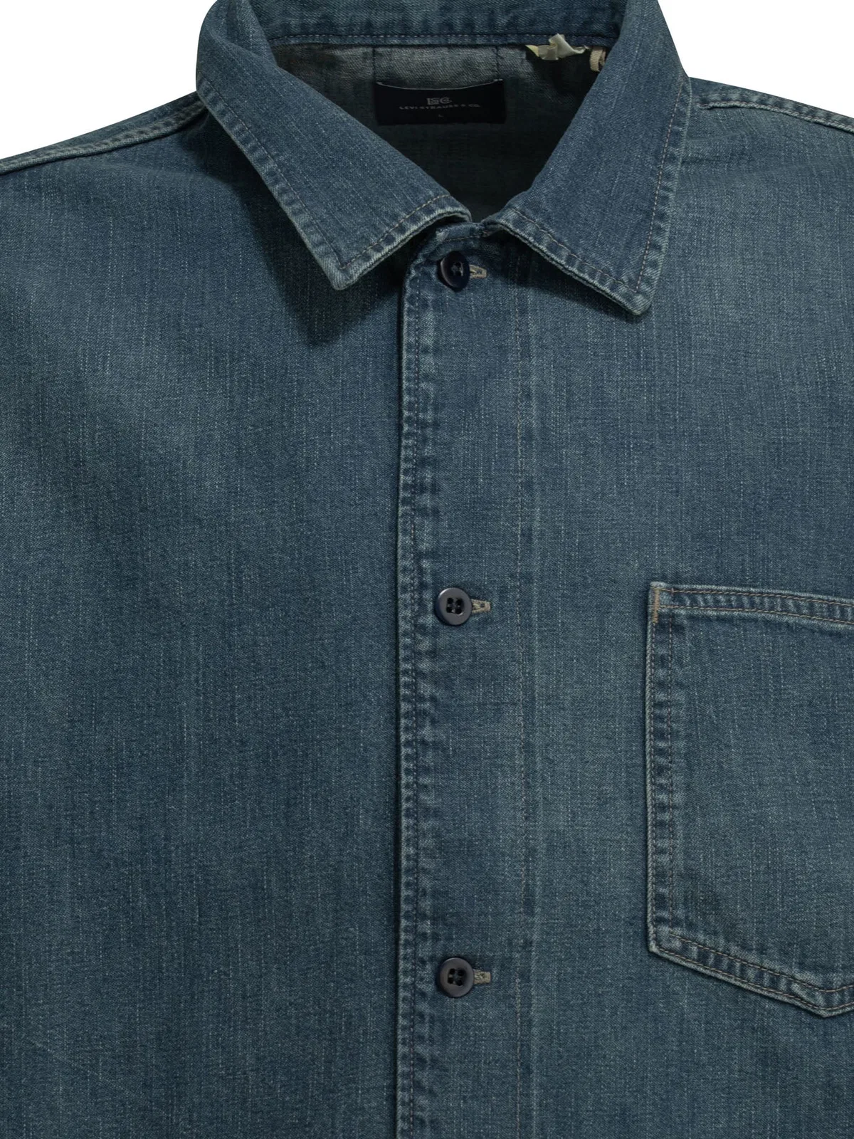 Levi's Button-up Chest-pocket Overshirt In Blue