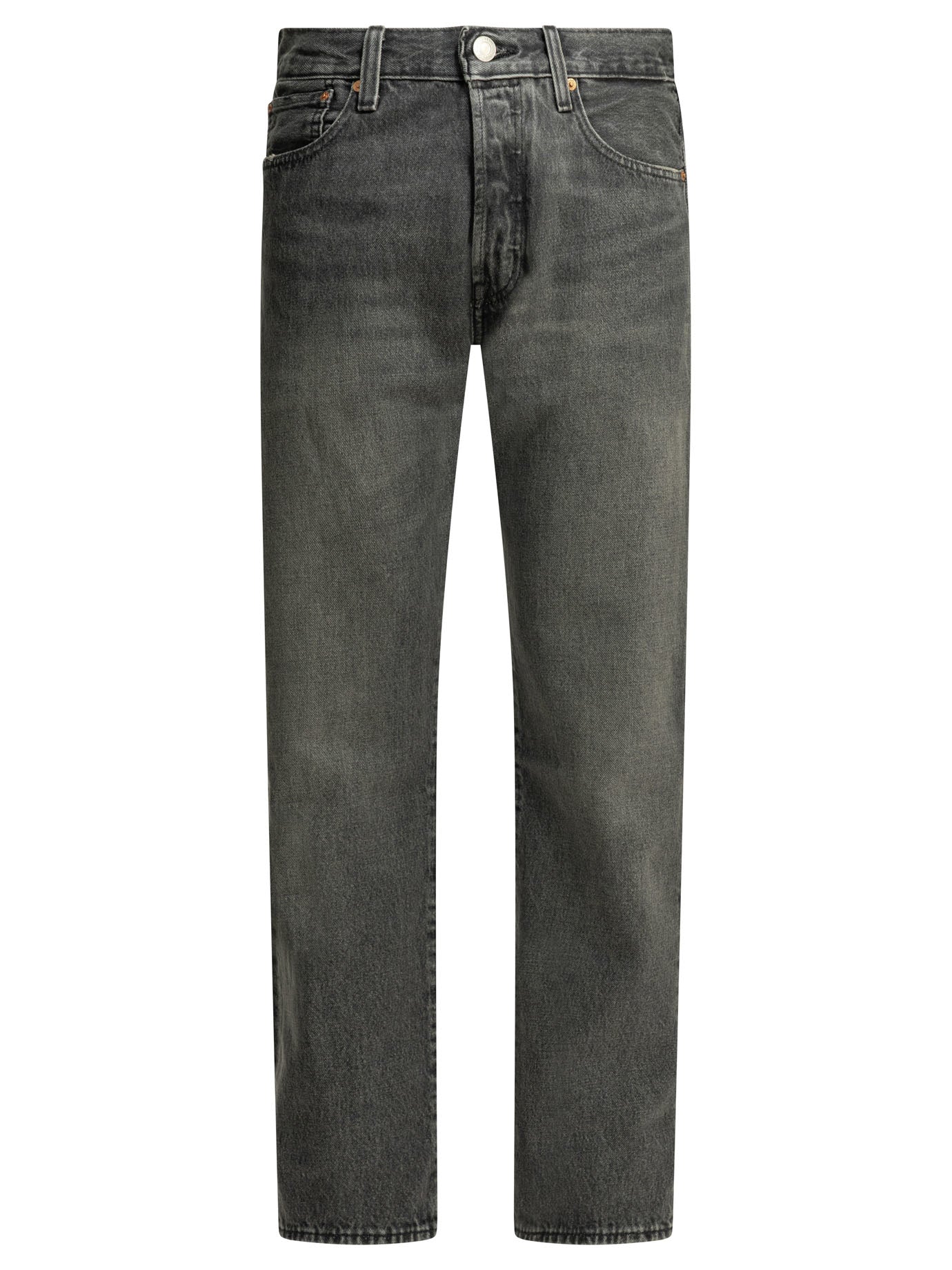 501 Relaxed Straight Leg Black Cotton Jeans