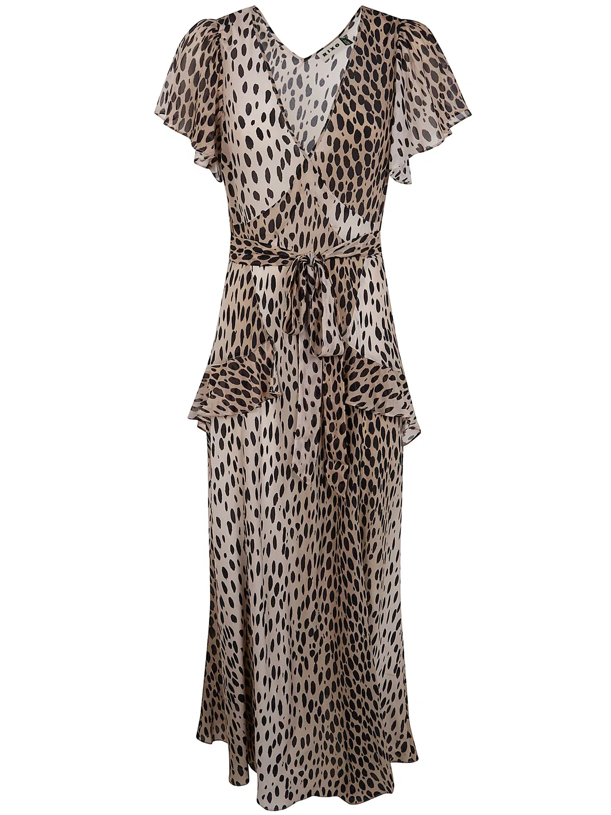 Rixo "Evie" Dress Antelope Spot Black