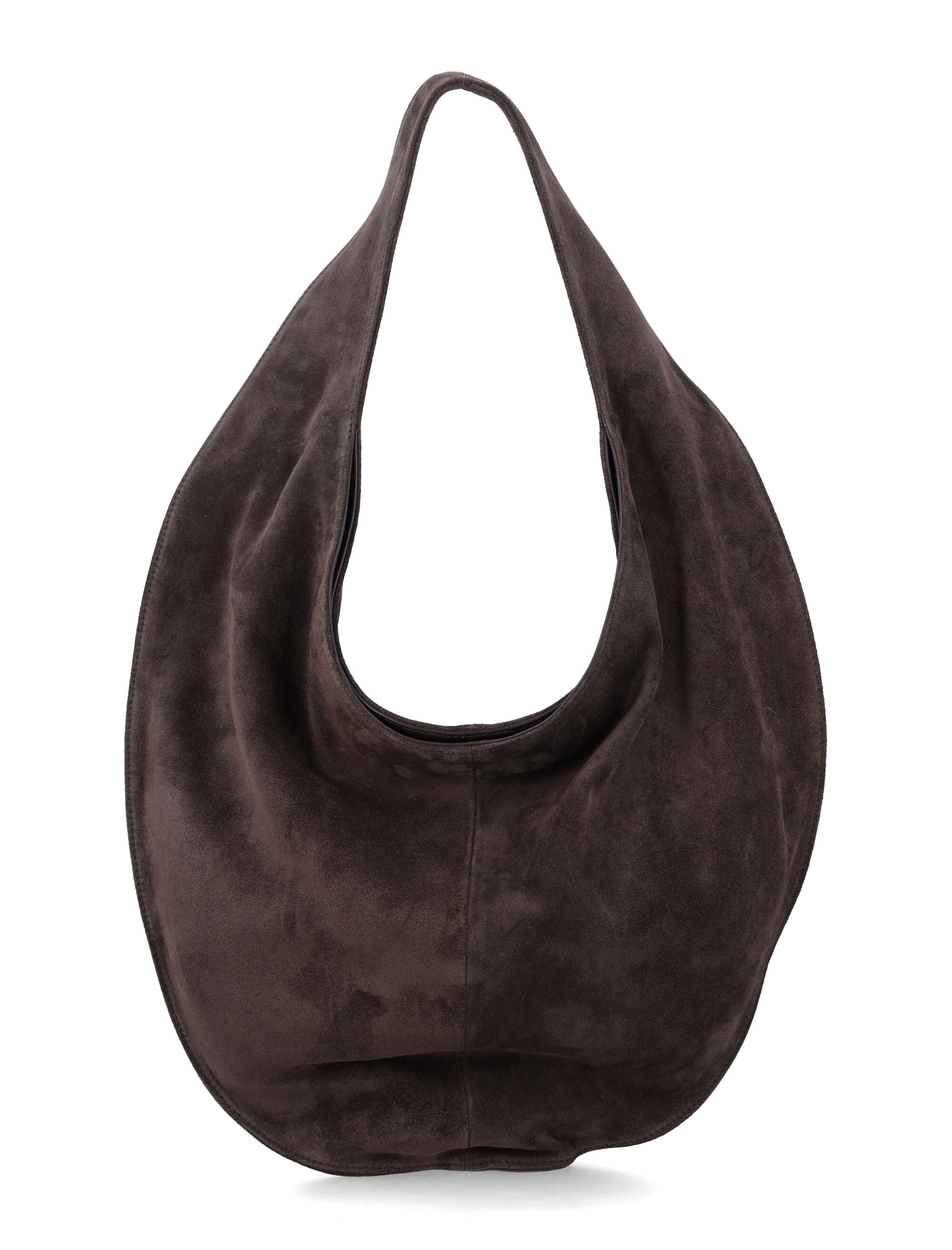 Suede Leather Cocoa Market Tote