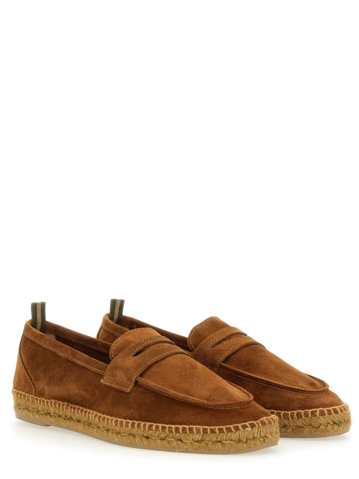Castañer Brown Bovine Leather Flat