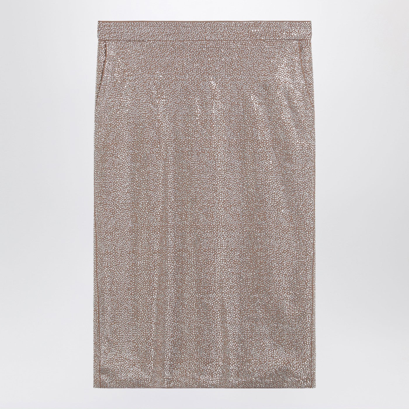 Midi Skirt With Silver Rhinestones