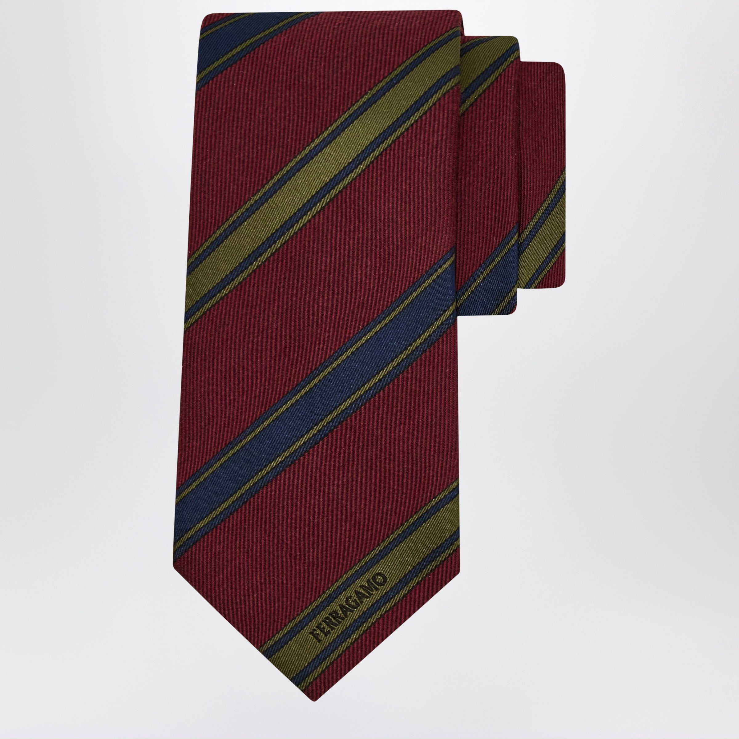 Bordeaux/Red Regimental Jacquard Tie