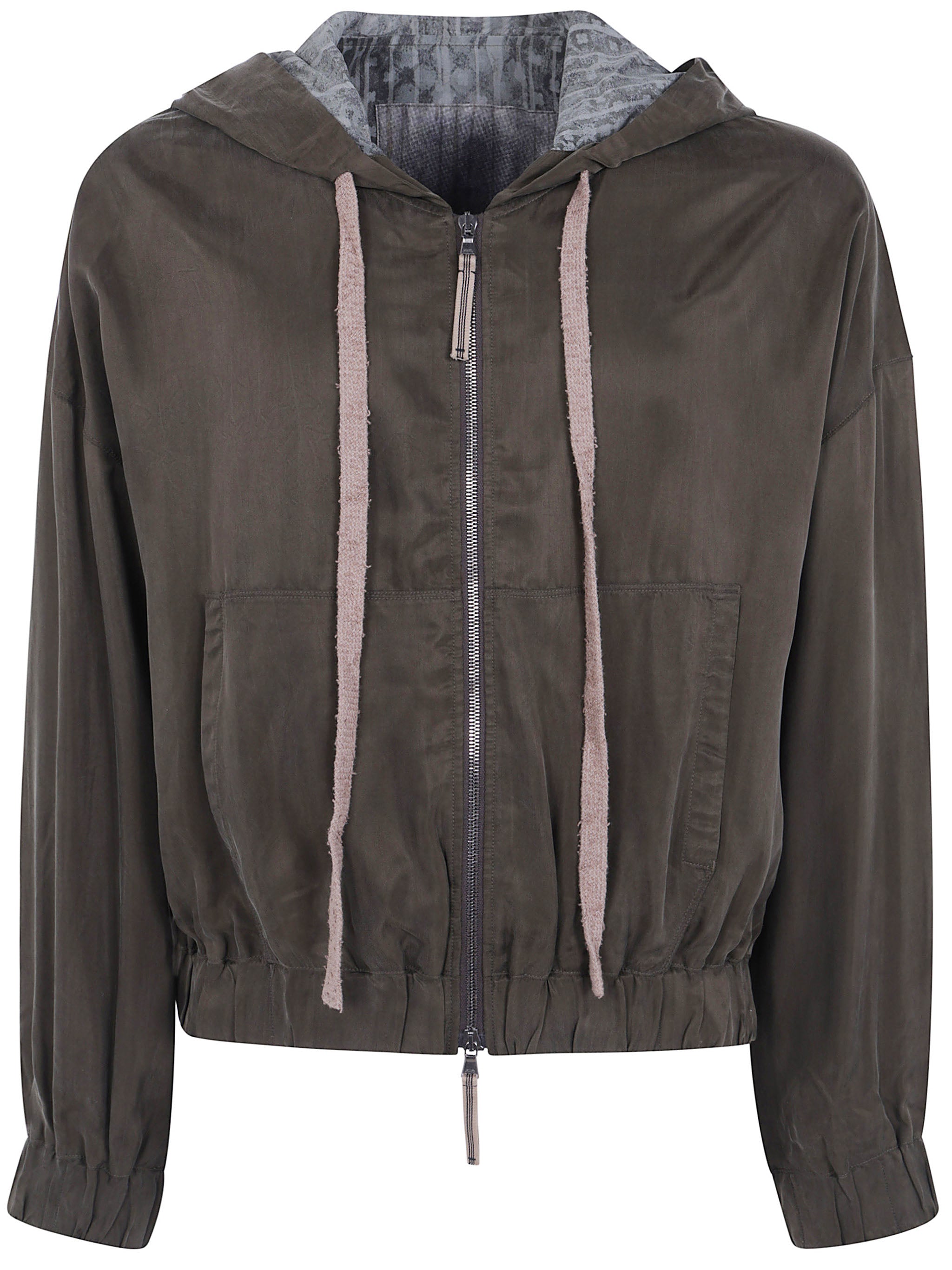 Cropped Full Zip Hoodie