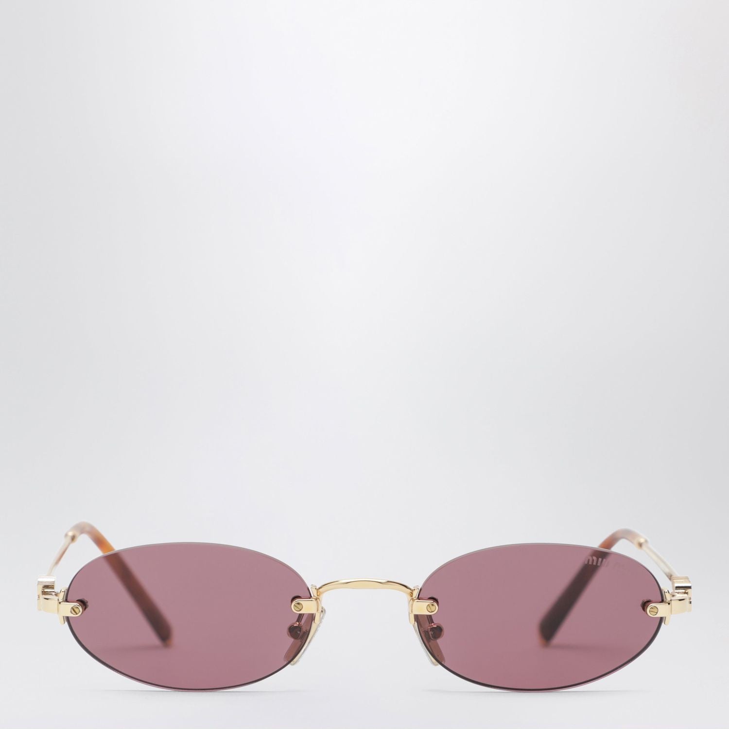Rimless Oval-Frame Sunglasses