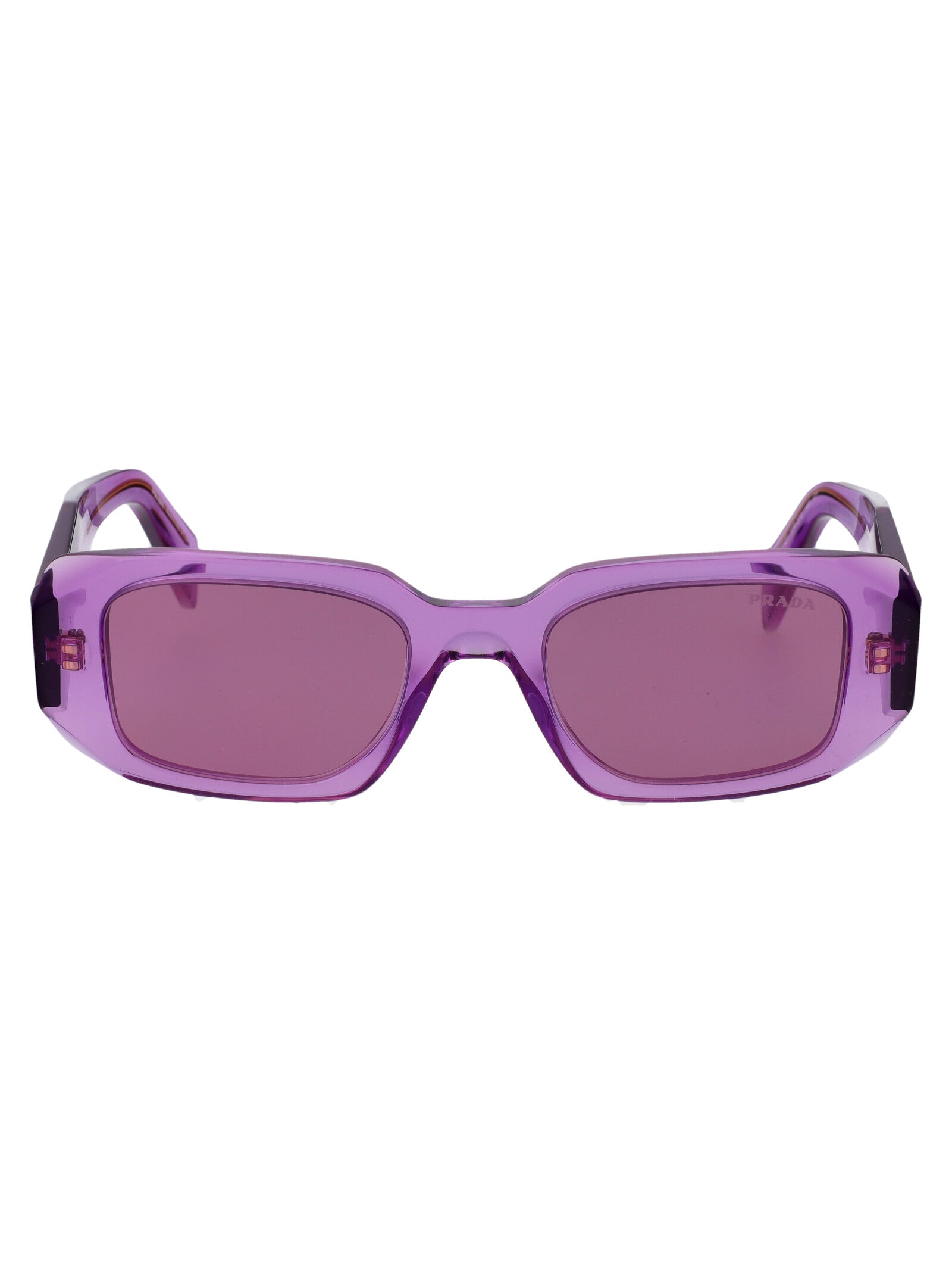 Acetate Transparent Amethyst Sunglasses