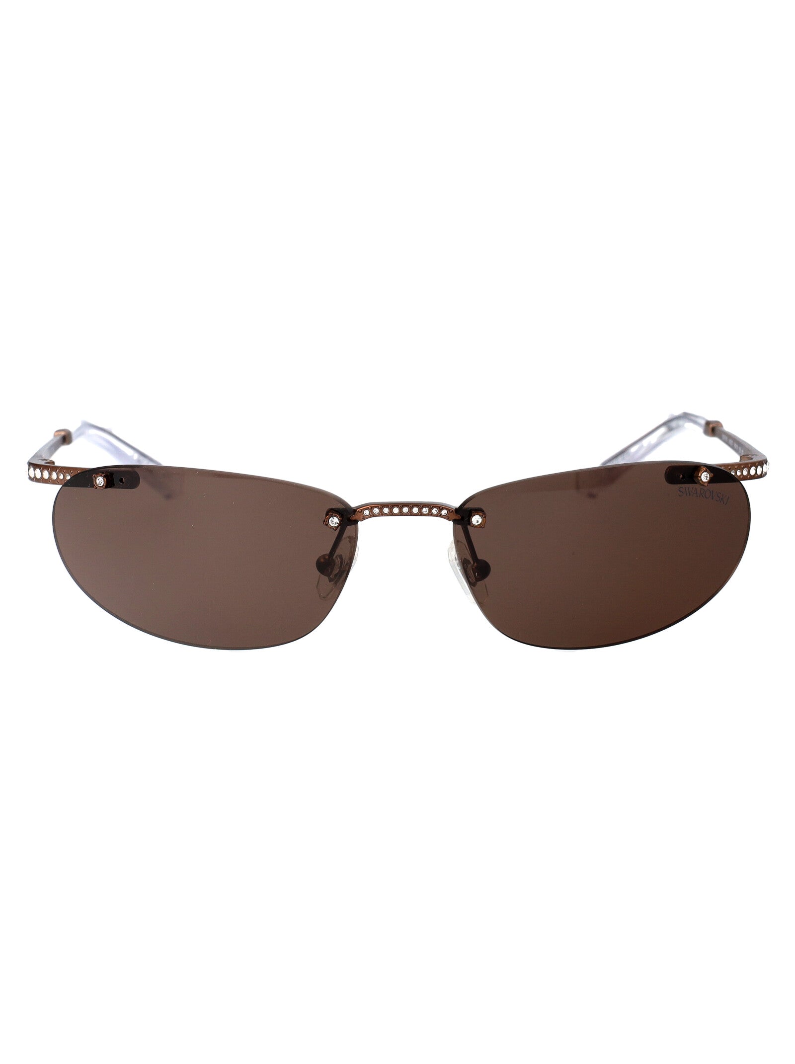 Matte Brown Metal Sunglasses
