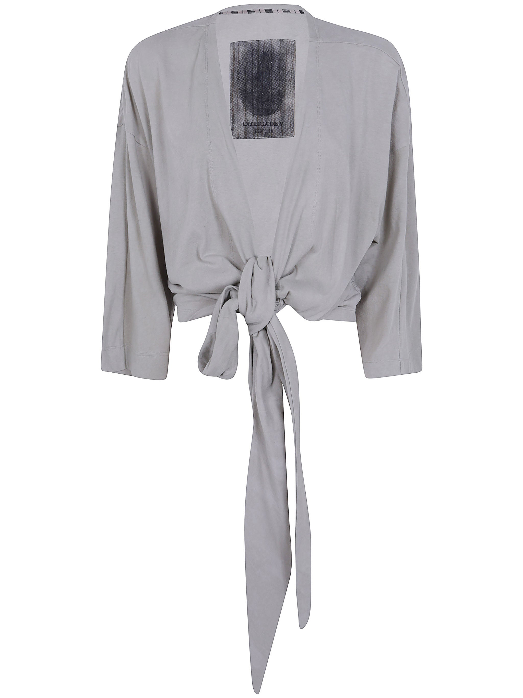 Collarless Jersey T-Shirt