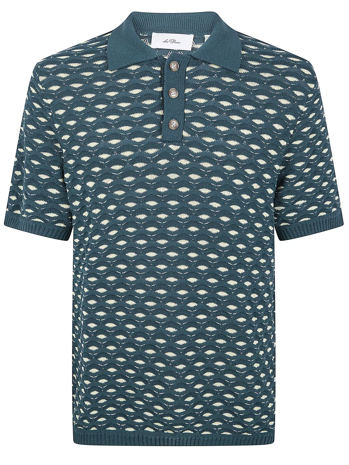 "Esmay" Shell Knitted Polo Shirt