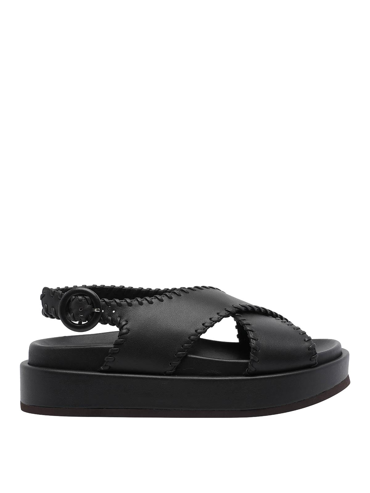 Black Ursula Sandals