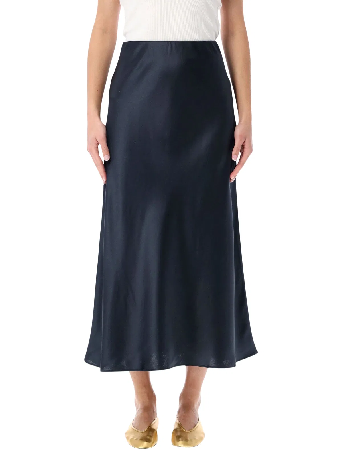 Satin Midi Skirt
