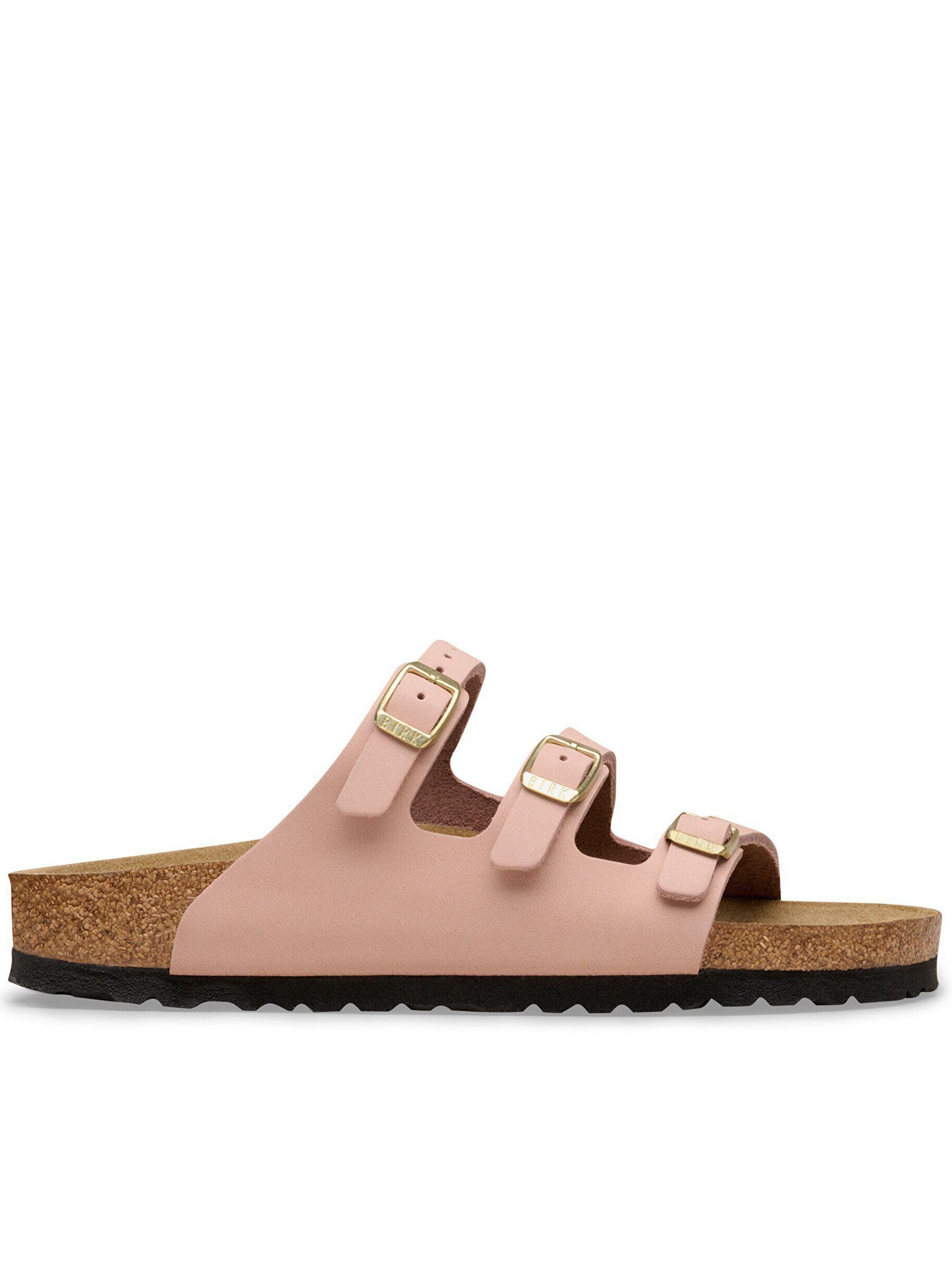 Florida Pink Purple Leather Sandals
