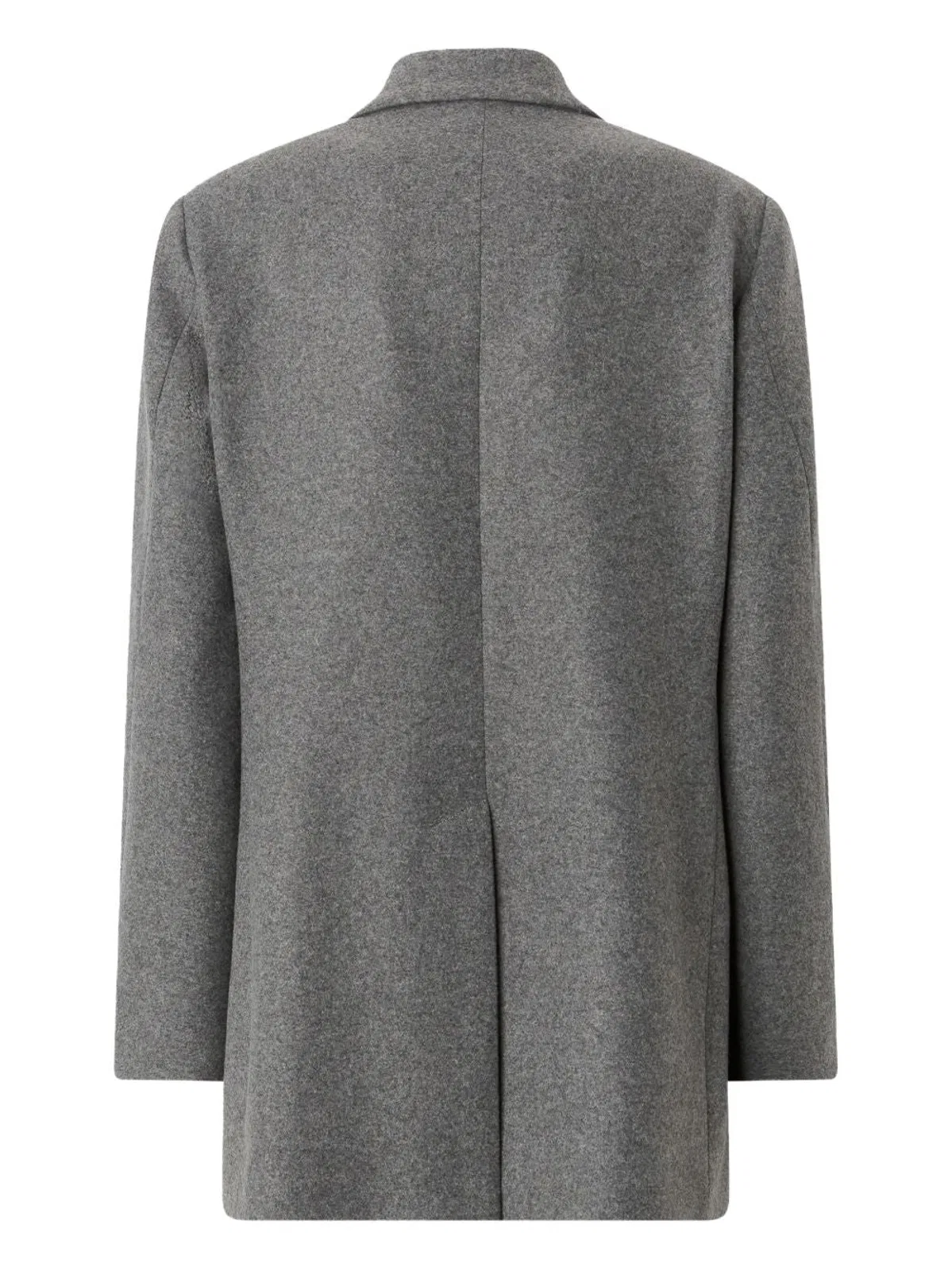 Pinko Double-breasted Wool Blend Jacket In Gray