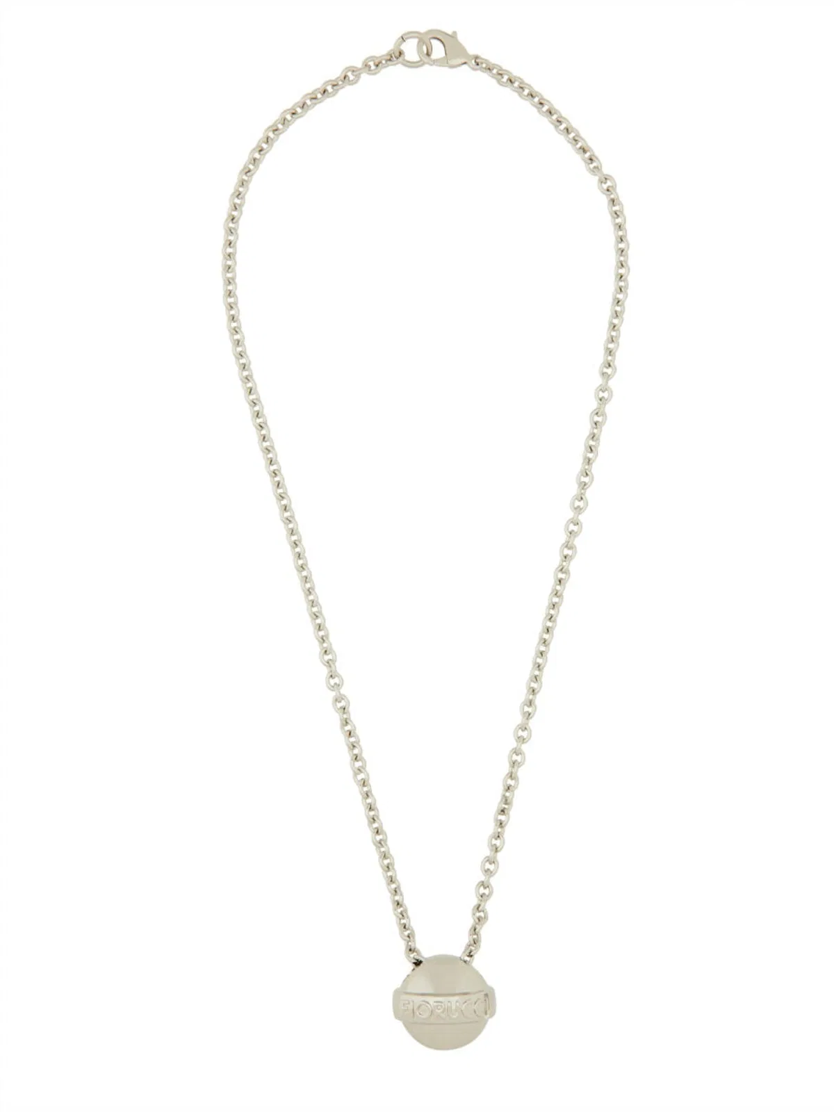 Fiorucci "lollipop" Necklace In Silver