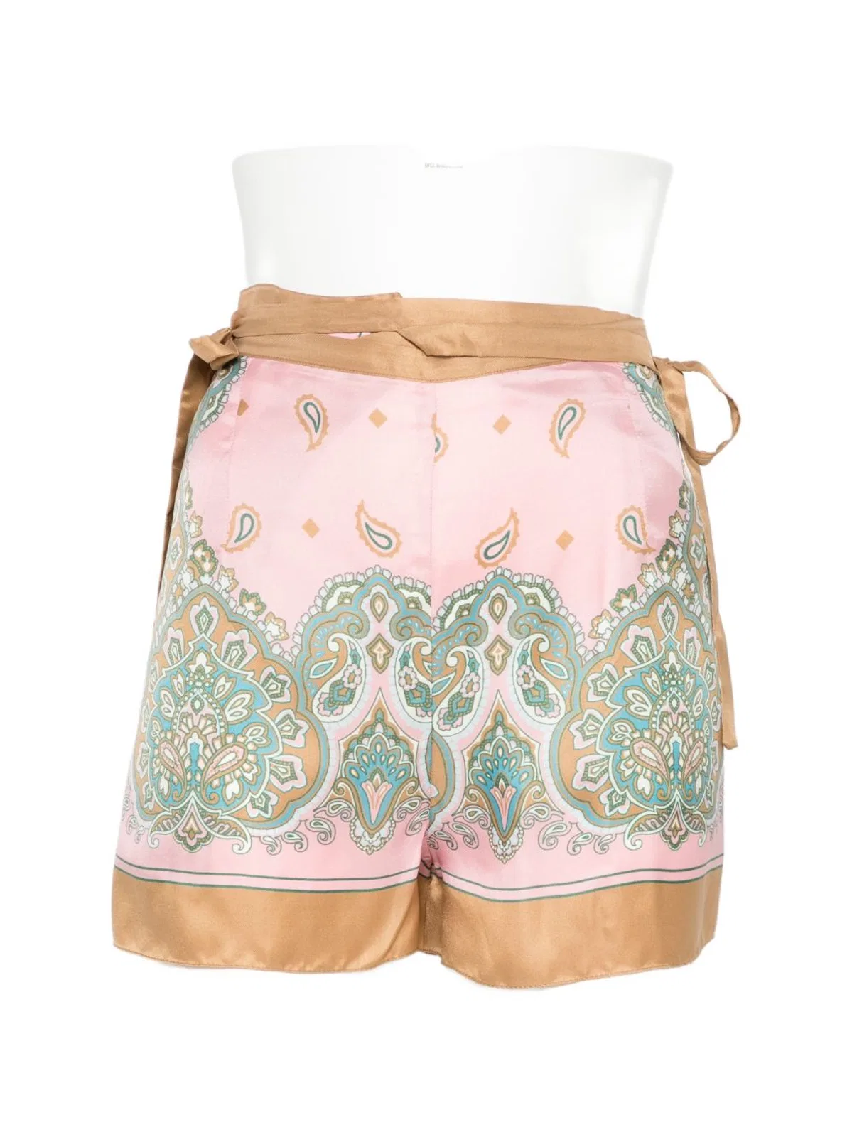 Pinko Rosa Multicolour Paisley Print Trousers In Multicolor