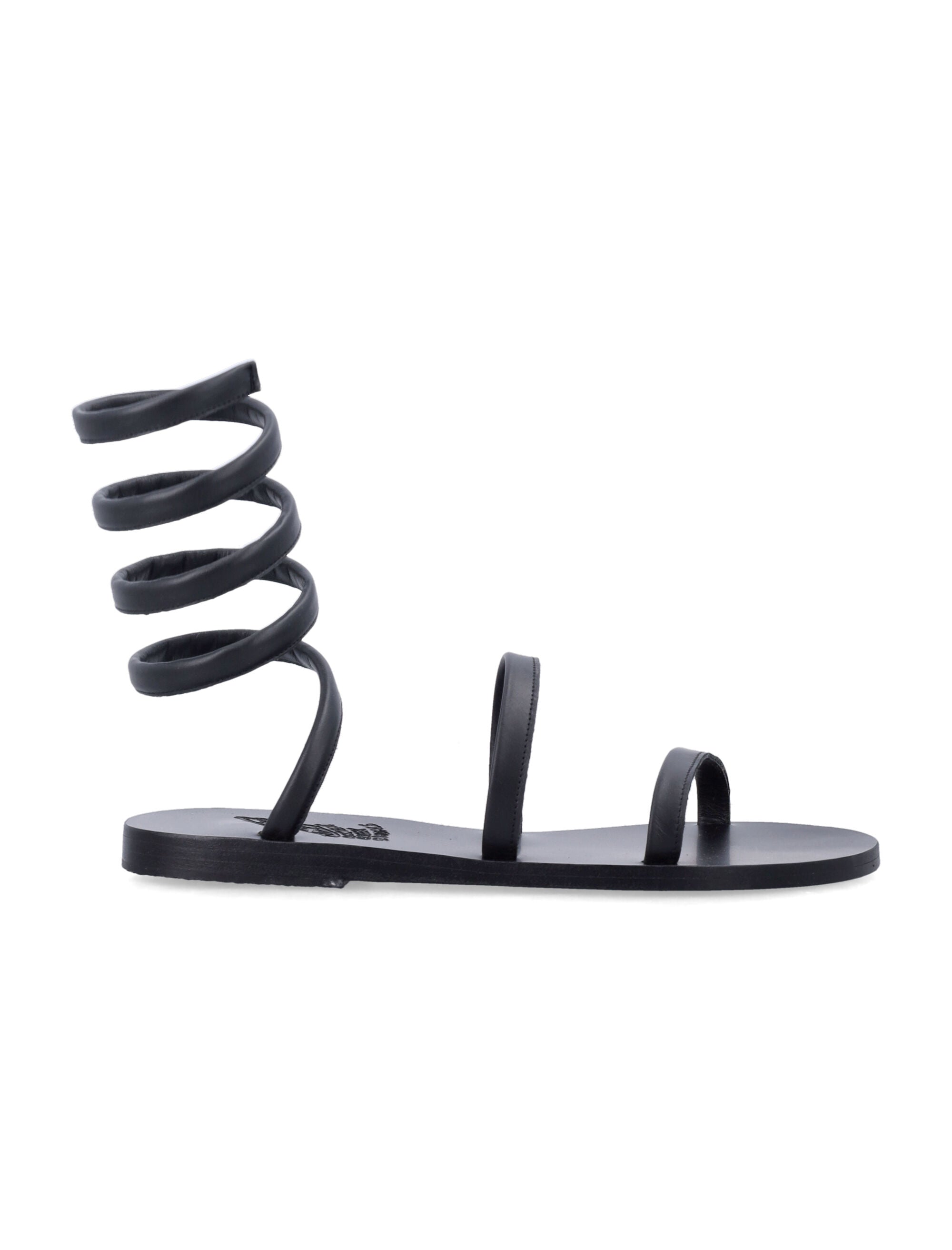 Ancient Greek Ofis Black Sandals
