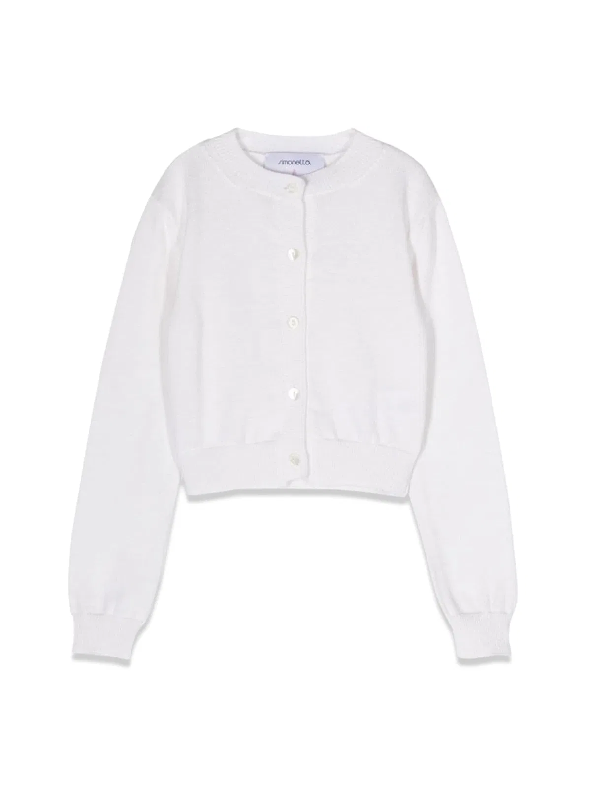 Simonetta Knit Cardigan In White