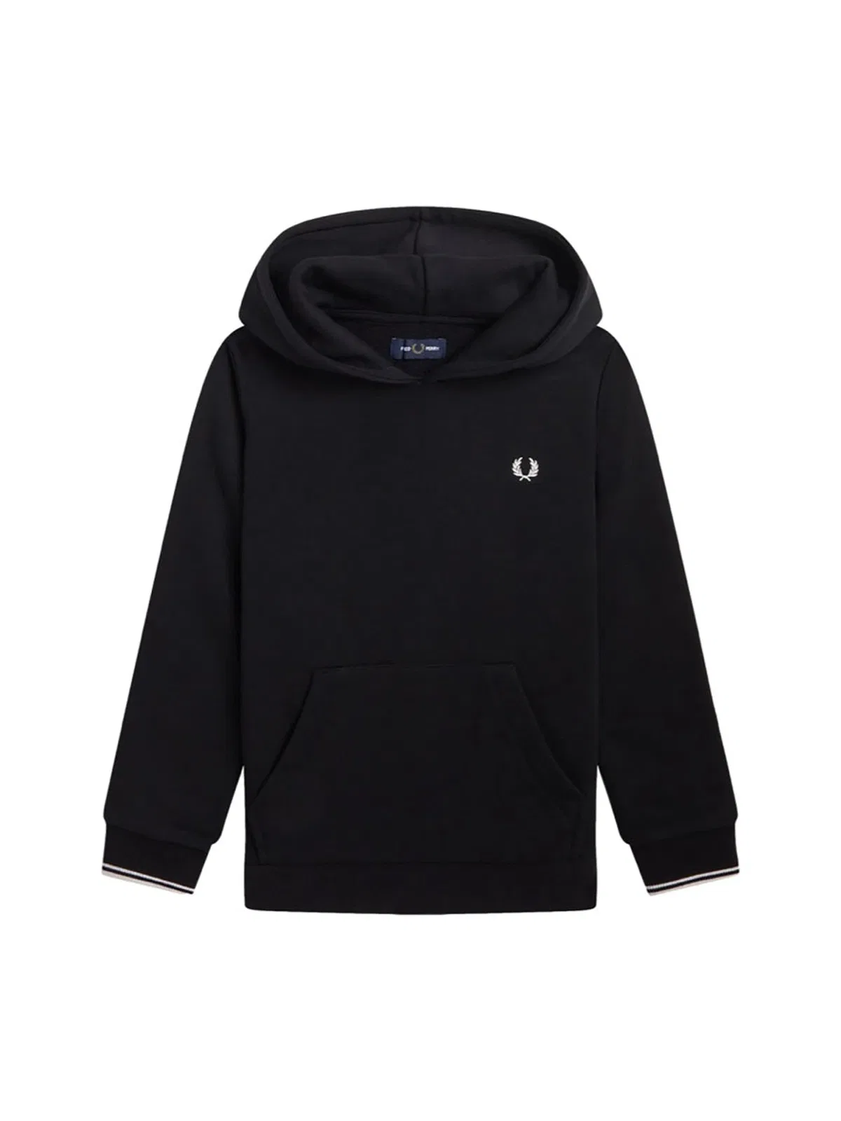Fred Perry Twin Tipped Hoody In Black