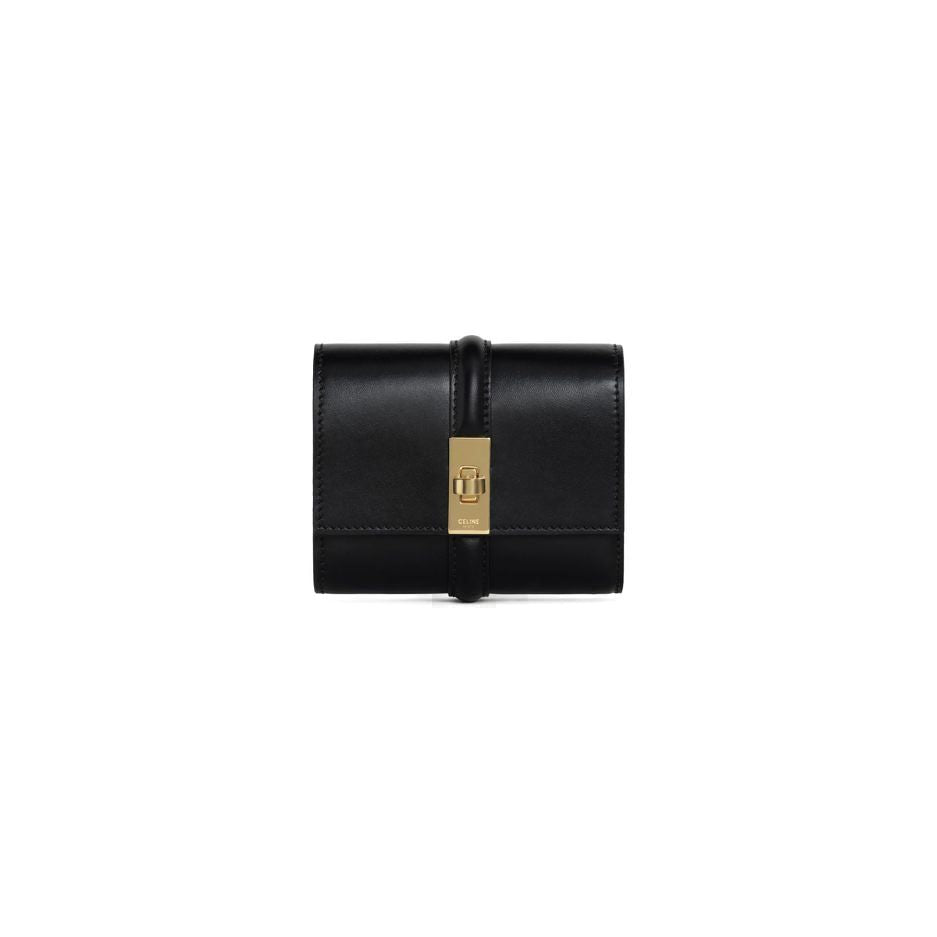 Small Trifold Wallet 16 In Shiny Calfskin