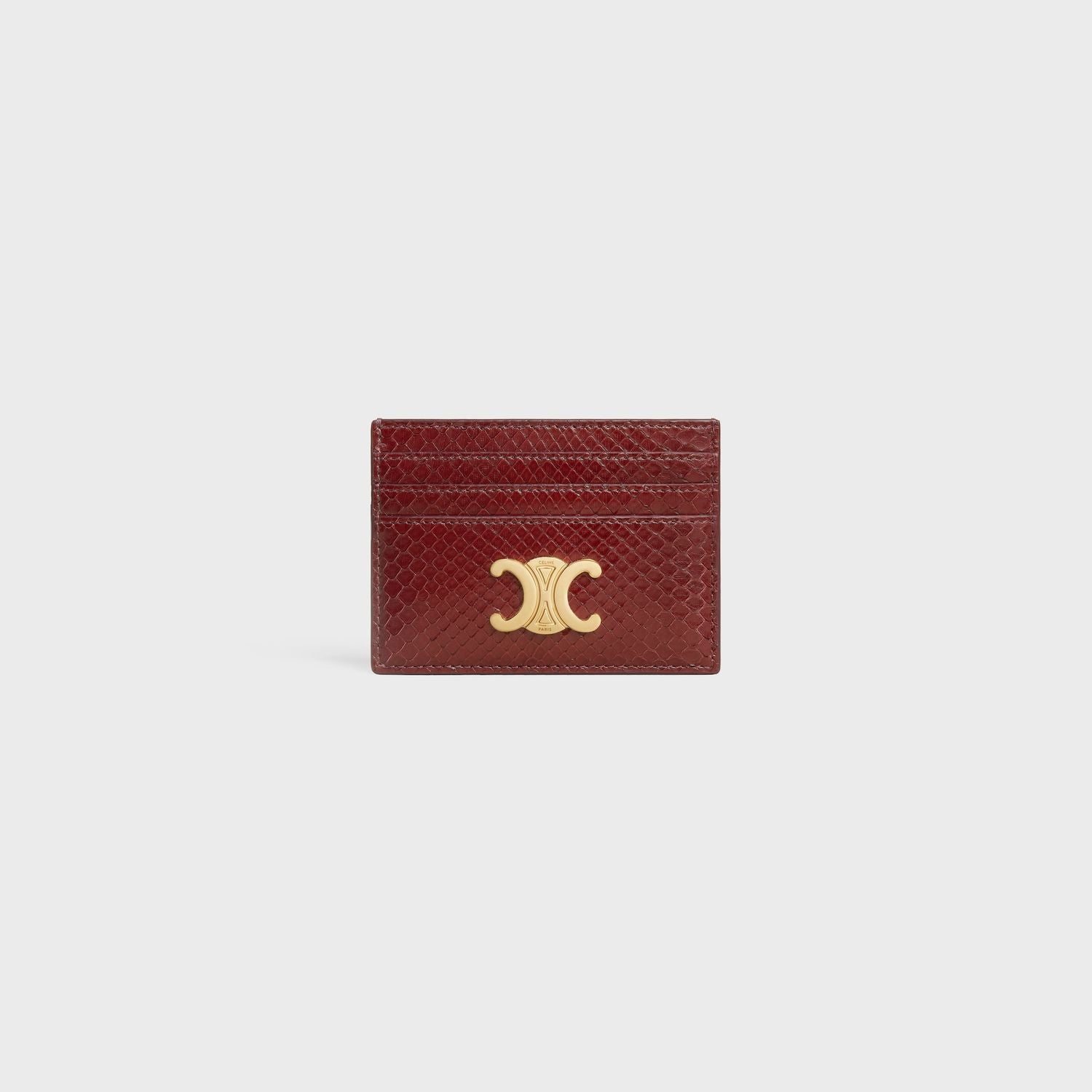 Triomphe Python Skin Card Holder