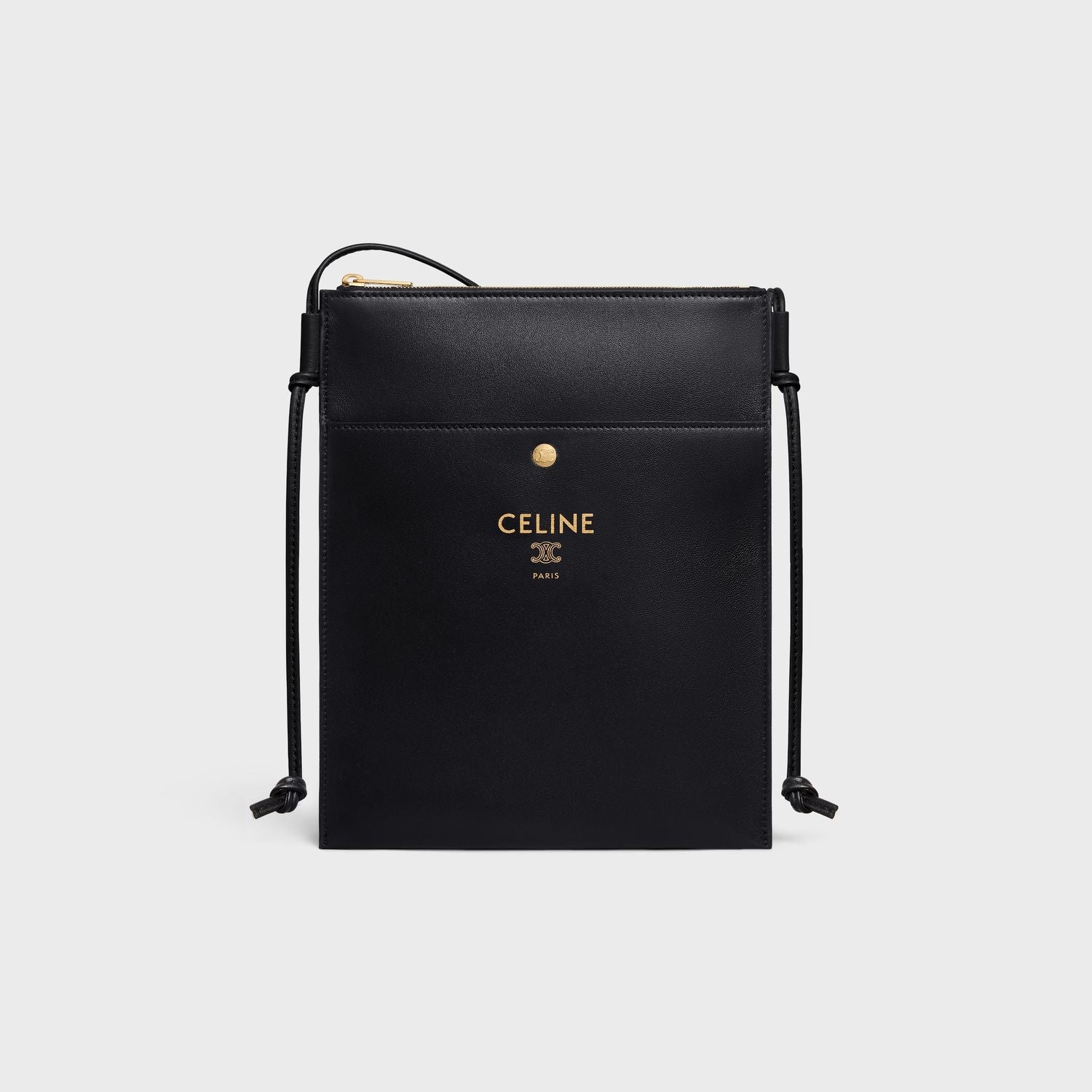Black Lamb Leather Sharp Pouch