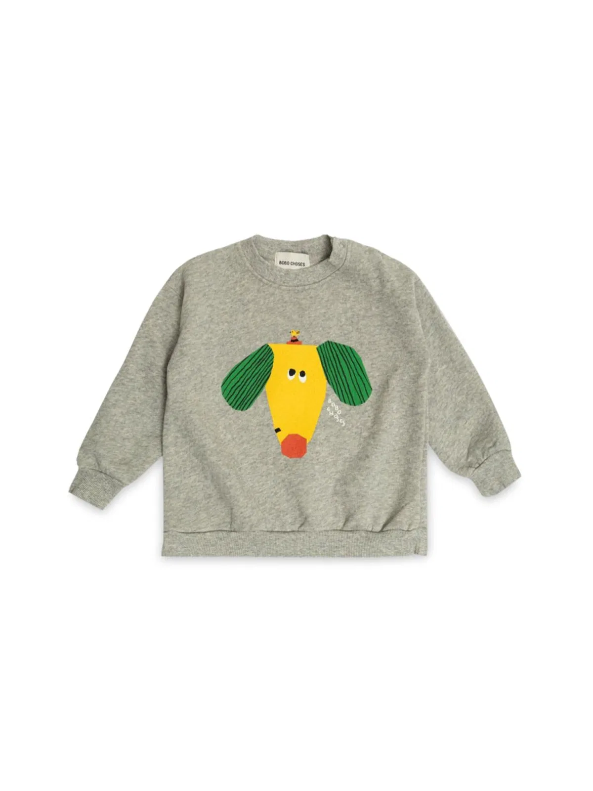 Bobo Choses "happy Dog" Sweatshirt In Gray