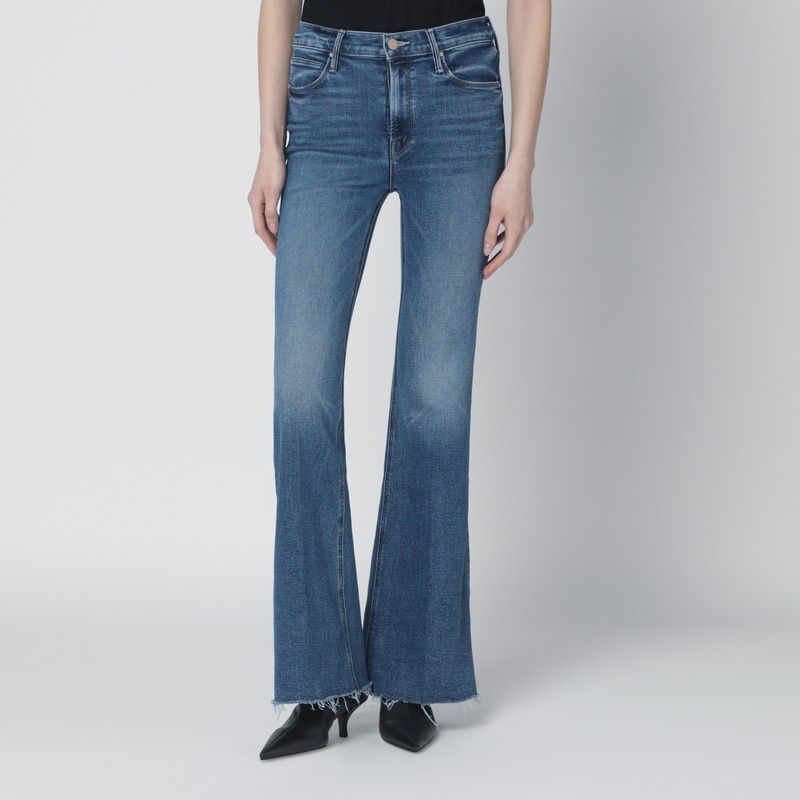 Doozy Sneak Fray Flared Jeans