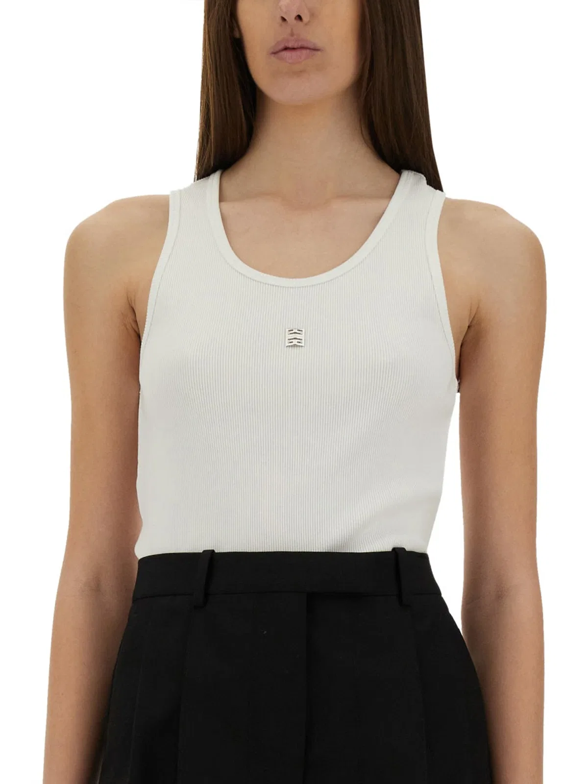 Givenchy Tank Top With Logo In White