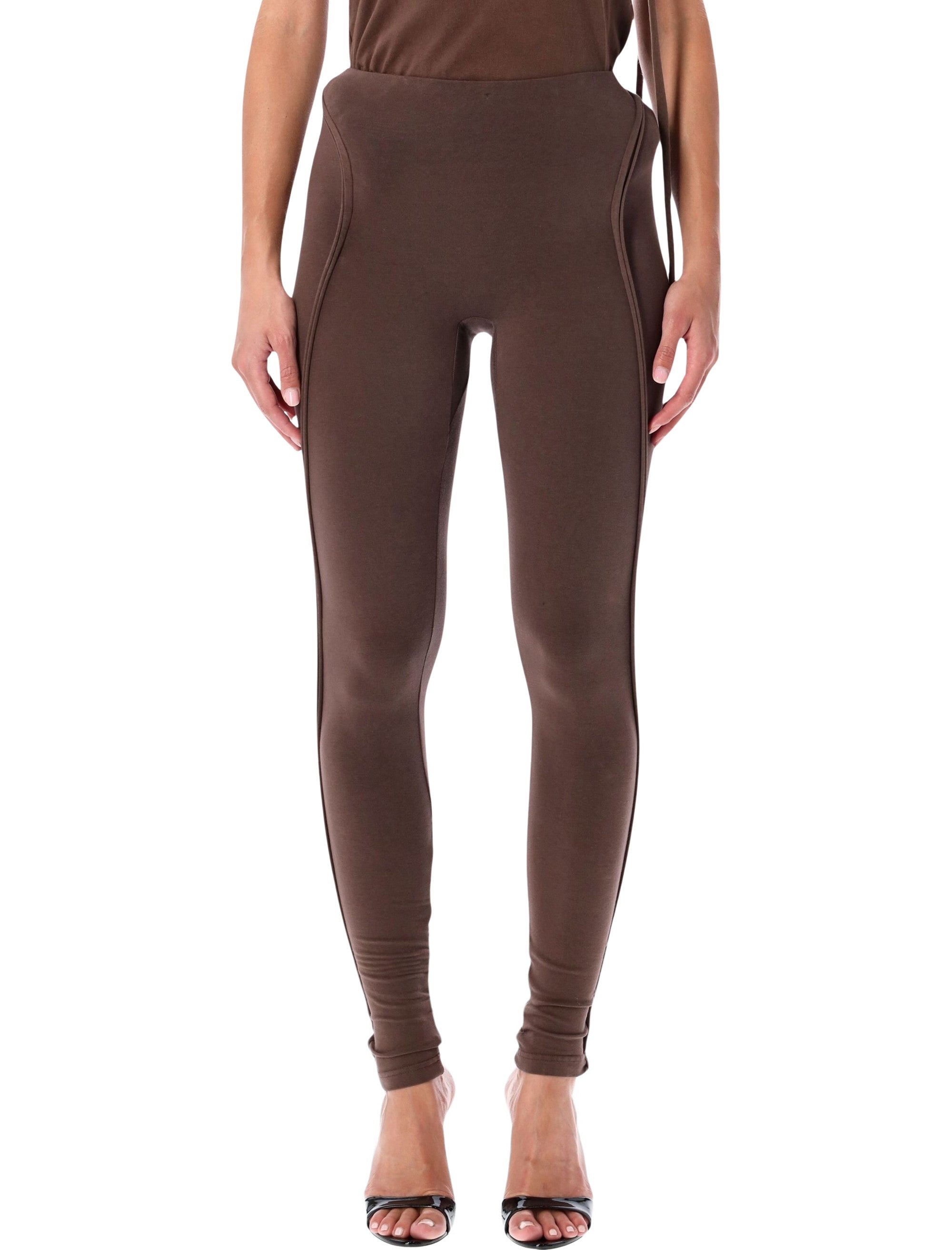 Sculpted Hip Brown Organic Cotton Leggings