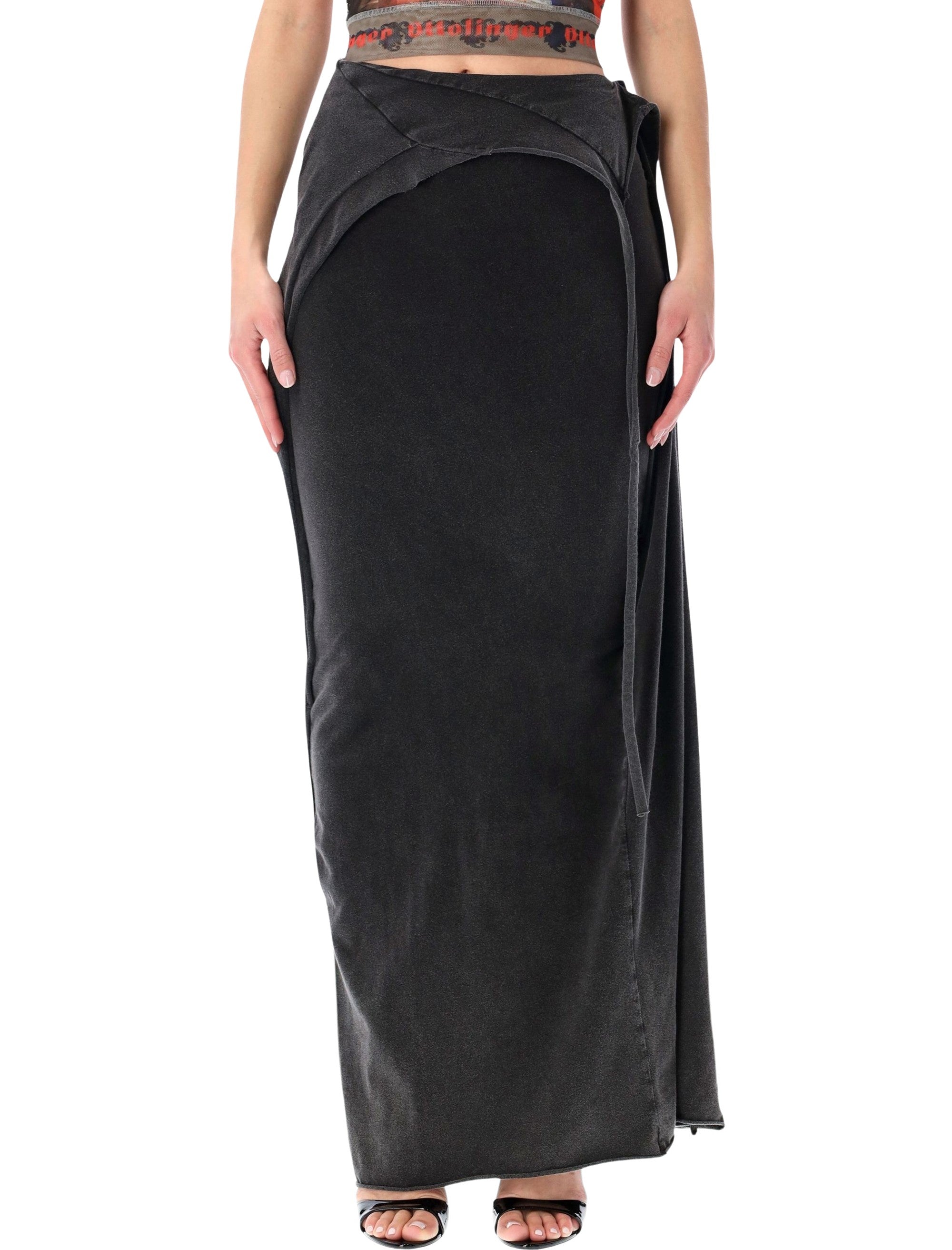 Slitted Maxy Skirt