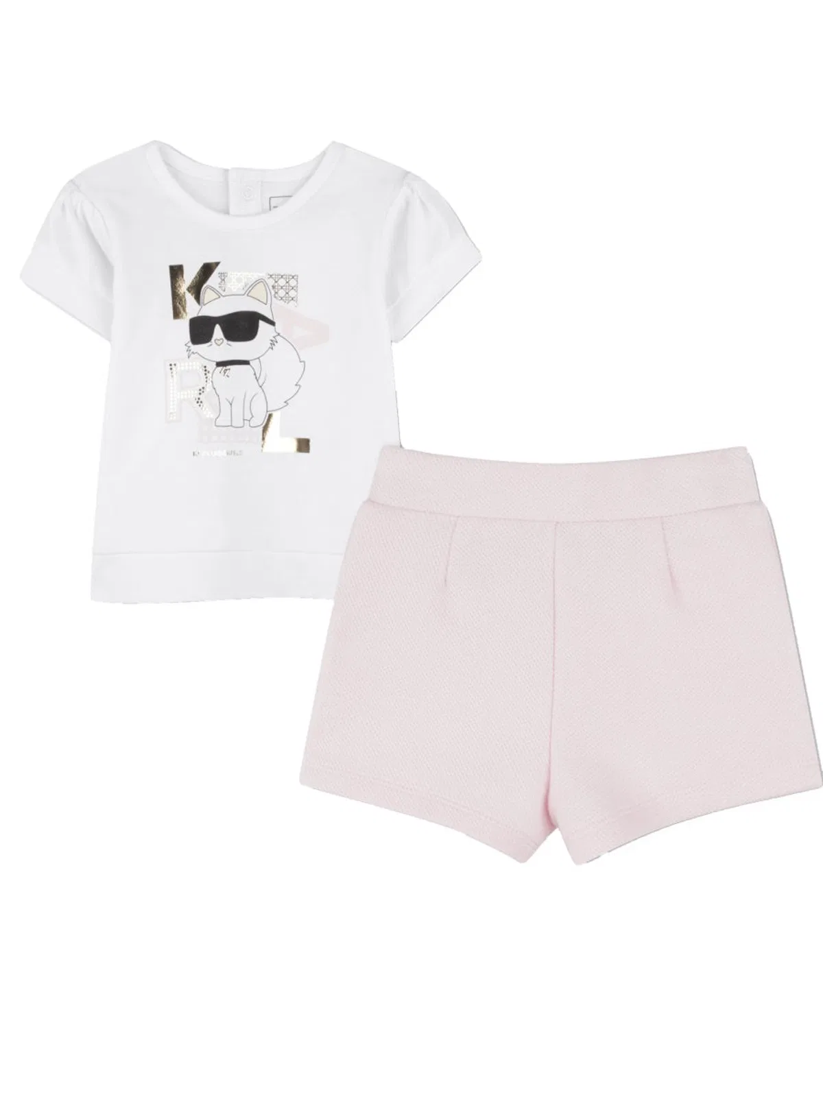 Karl Lagerfeld T-shirt With Shorts Set In Multicolor