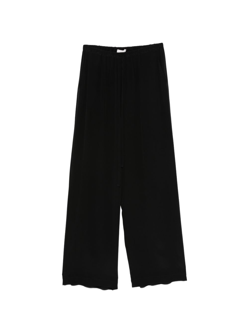 Silk Drawstring Wide-Leg