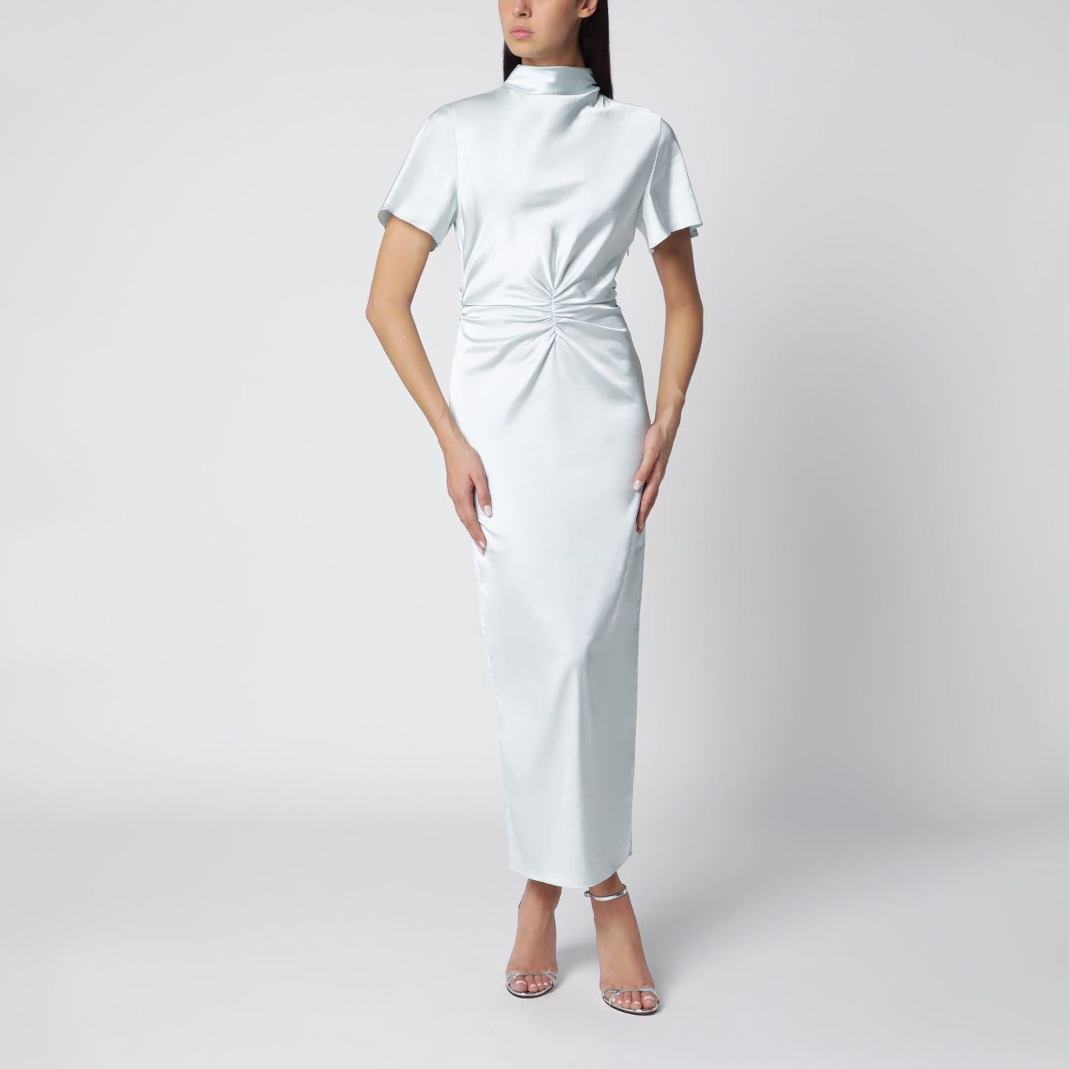 Ice Flow Ruched Midi Dress