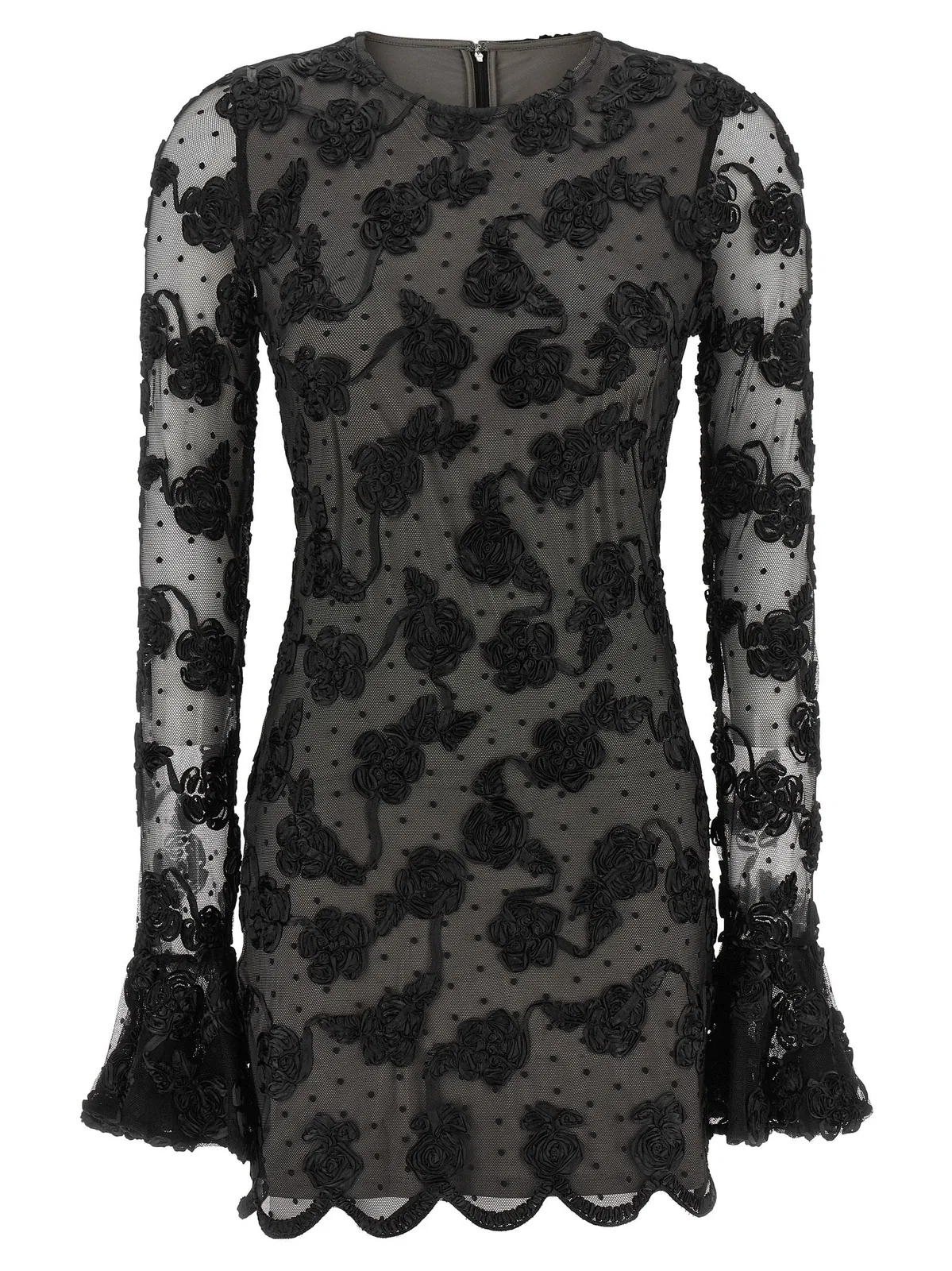 Rotate Birger Christensen 'Flower Mesh' Dress