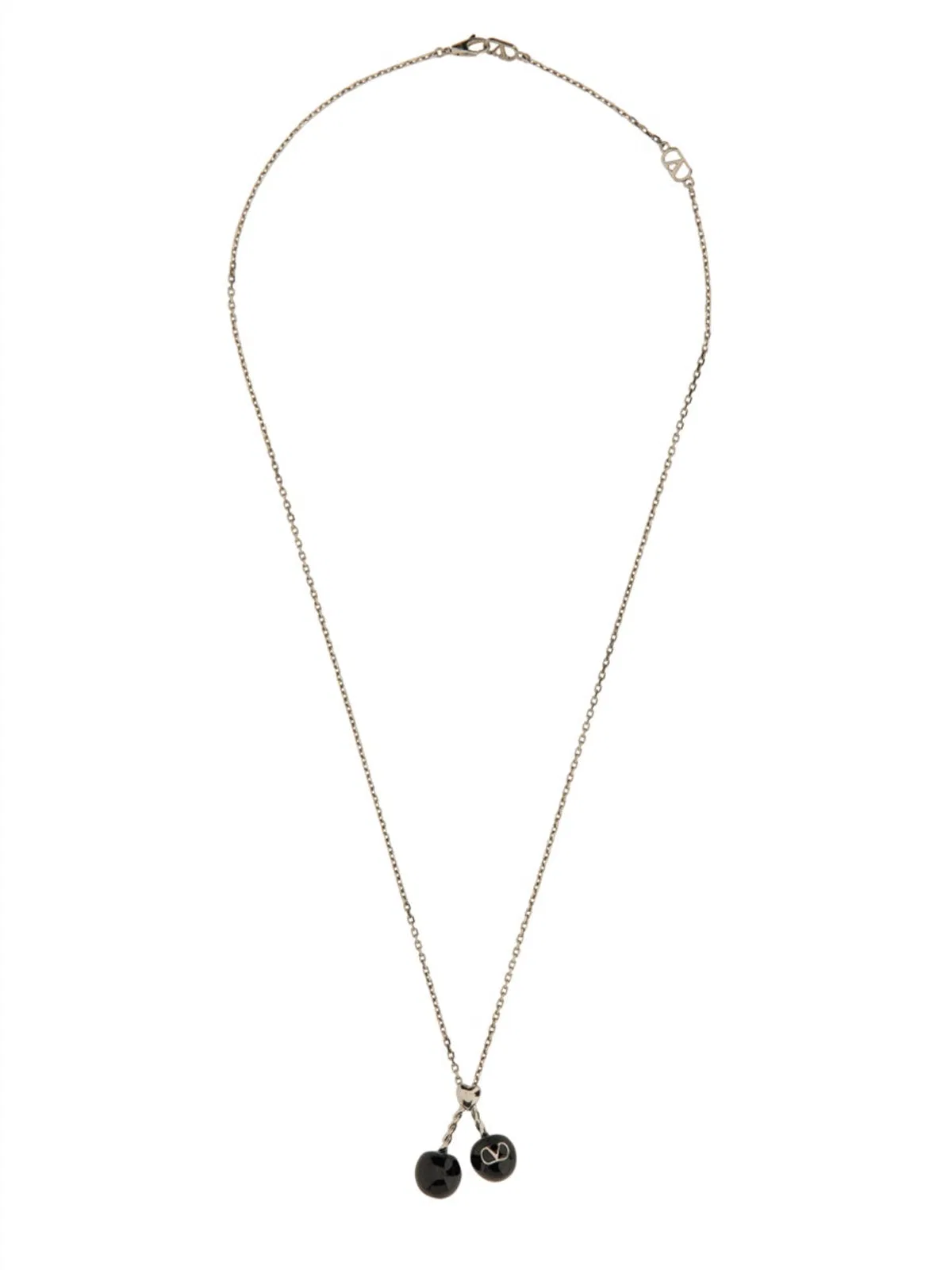 Chez Valentino Metal And Enamel Necklace