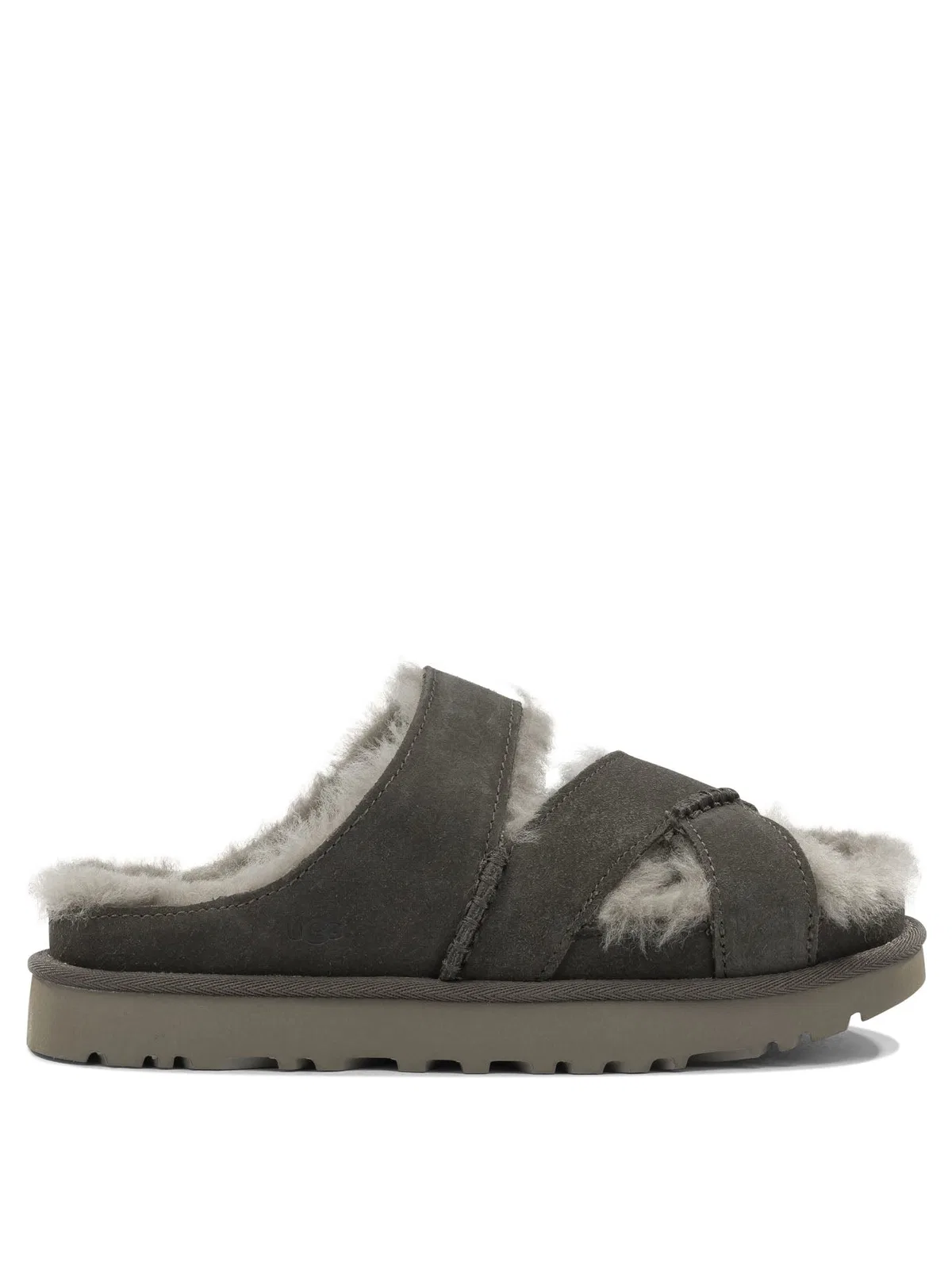 Ugg "greenport Cross Strap" Slide In Brown